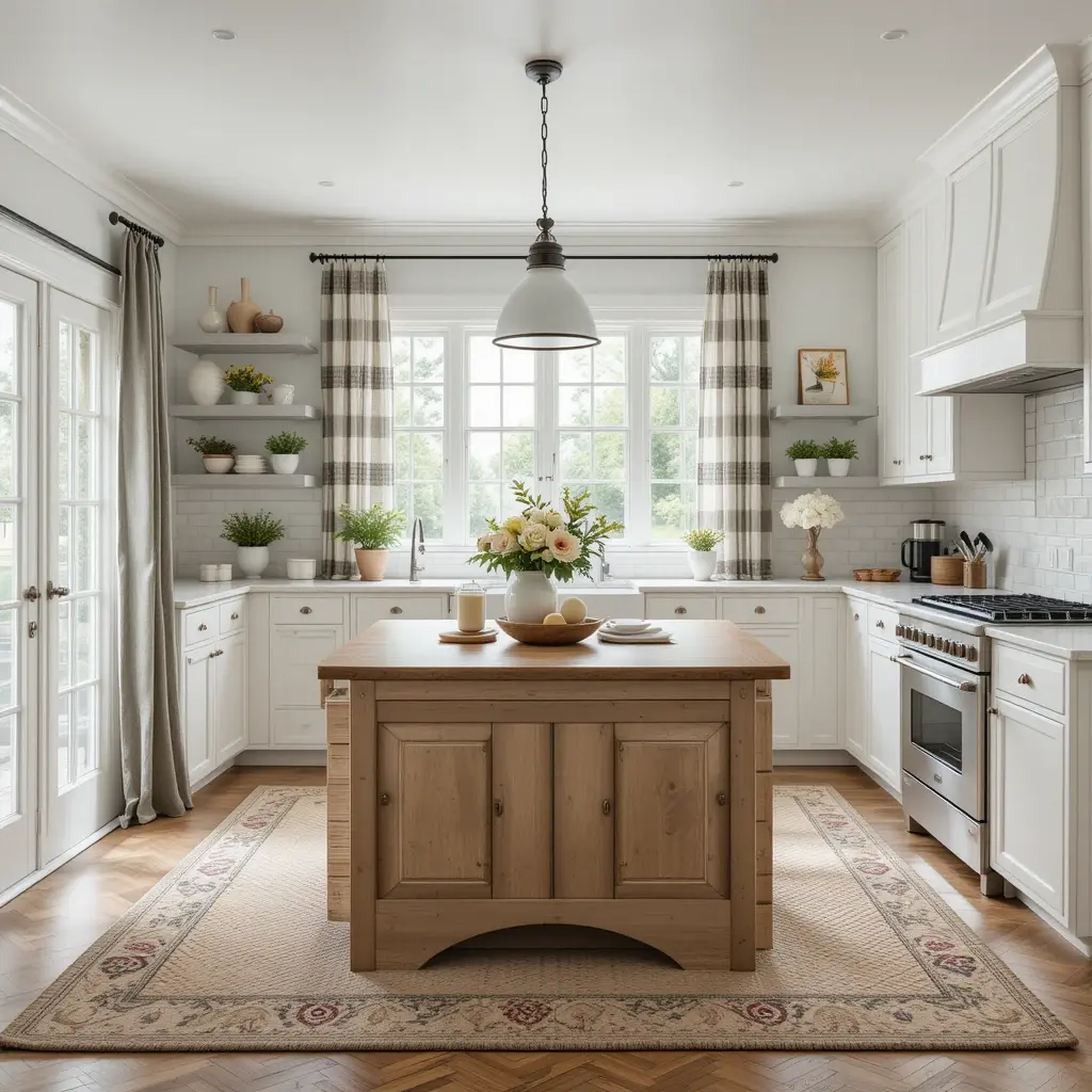 a rustic farmhouse kitchen