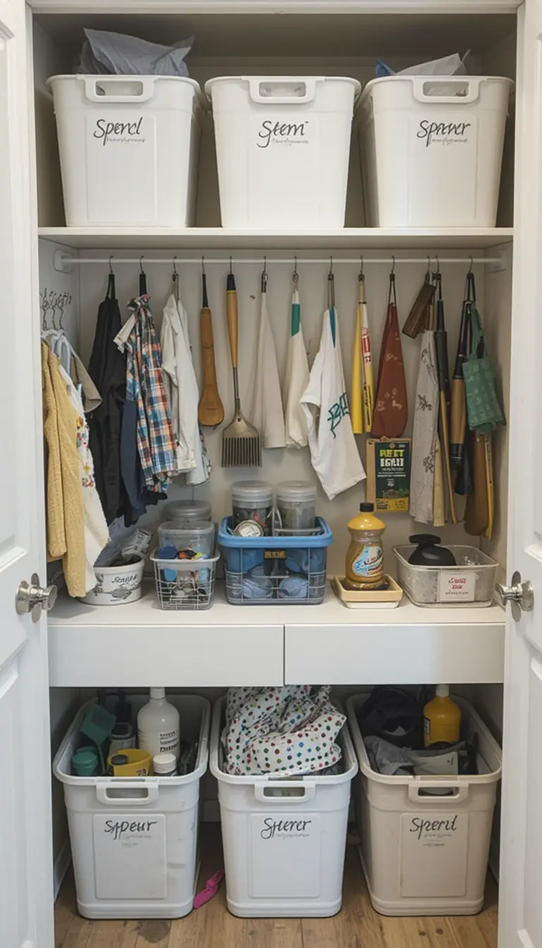 a cleaning closet