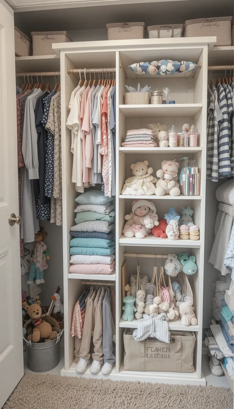 a diy closet divider