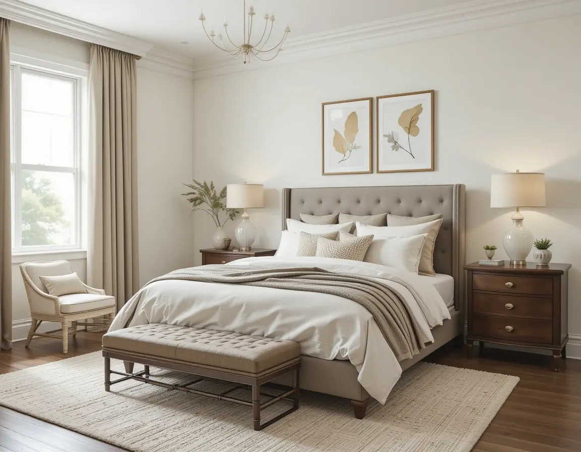 A Serene bedroom decor idea